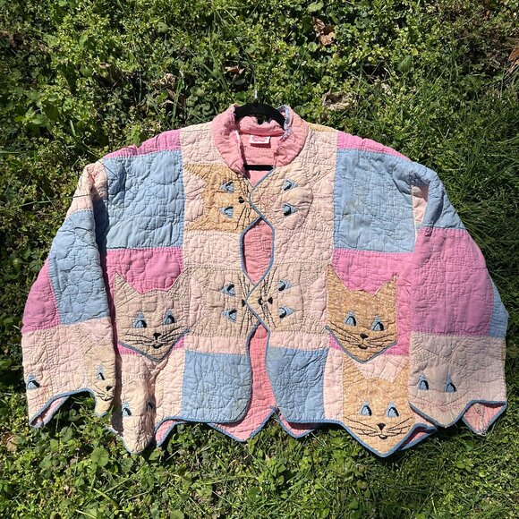 slater the creator Jackets & Blazers - handmade, upcycled quilt + blanket coats